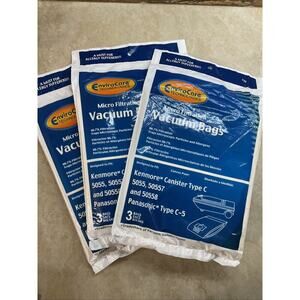 Kenmore Vacuum Cleaner Bags Type C 50555, 50557, 50558 Canister Lot of 3